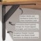 Jetstream Solid Heavy Duty Low Profile Welded Countertop Support Shelf Brackets